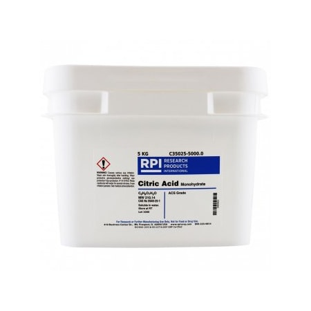 Rpi Citric Acid, Monohydrate, ACS Grade, 5 KG C35025-5000.0